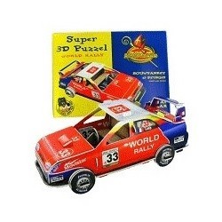 SUPER PUZZLE 3D "WORLD RALLY" (6 buc.)