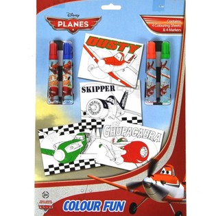 Set de desen DISNEY PLANES 8 piese (24 buc.)