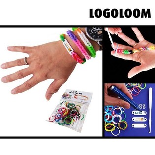 Set Creare Brățări "LOGOLOOM" cu Etichete (50 buc)