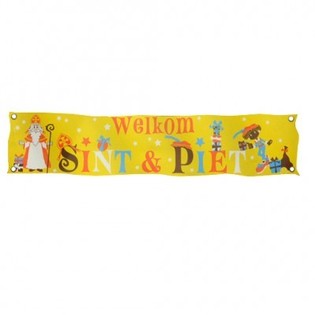 BANNER DE BUN VENIT SINTERKLAAS & PIET XXL 300 X 60 CM (7 buc.)