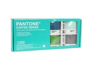 PANTONE - SET 4 CEȘTI ESPRESSO CU FARFURIOARE