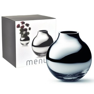 MENU Vază Rotundă Argintie | Vază Sferică de Lux B2B