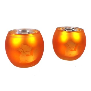 Set de 2 suporturi pentru lum&acirc;nări tip pastilă vulpe (12 seturi)