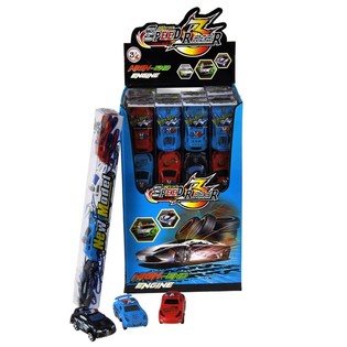 Set 4 mașinuțe de jucărie &icirc;n tub (16 buc.)