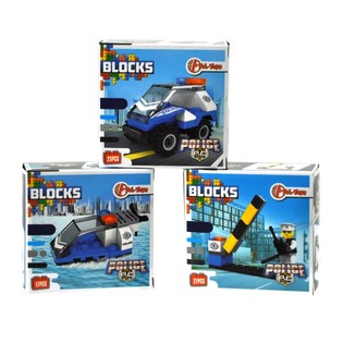 Blocuri de Construcție Bricks - Seria Poliție (11 buc.)