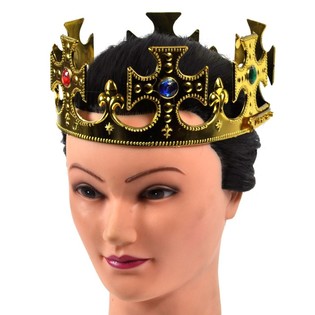 Coroană regală aurie - model cruce (12 buc)
