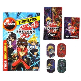 BAKUGAN - Pachet de start 8 Tag-uri (100 buc.)