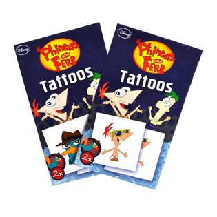 TATUAJE DISNEY DIN 2 PIESE - MODEL: PHINEAS ȘI FERB (50 buc.)