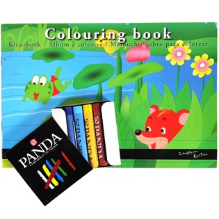 Carte de colorat ROYAL TALENS cu creioane pastel (12 buc.)