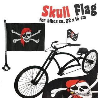 STEAG PIRAT PENTRU BICICLETĂ 22 X 16 CM (24 buc.)