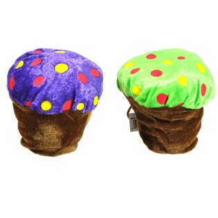 Cupcake din pluș colorat 10 cm (24 buc.)