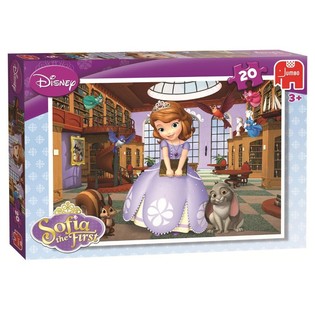 PUZZLE JUMBO DISNEY SOFIA &Icirc;NT&Acirc;I &Icirc;N BIBLIOTECĂ 20 PIESE (5buc)