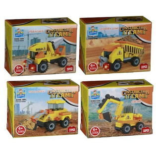 CĂRĂMIZI DE CONSTRUCȚIE - Seria Vehicule de Șantier (24 buc.)