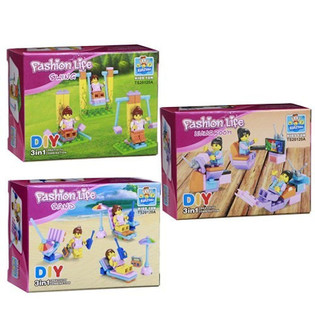 BLOCURI DE CONSTRUCȚIE BRICKS - SERIA PENTRU FETE (24 buc.)