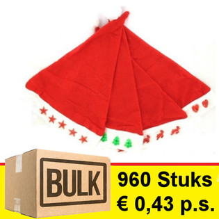 *** OFERTĂ BULK *** PACHET ASORTAT CĂCIULI DE CRĂCIUN CU LED (960 buc.)