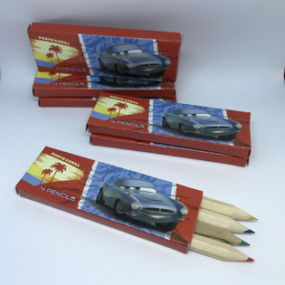 Creioane Colorate Disney Cars - Set de 4 &icirc;n Cutie (48 buc.)