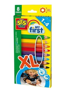 SES Creative My First - Creioane Colorate XL (8 buc.)