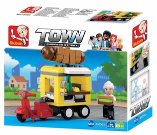 Sluban Gheretă de Hot Dog M38-B0565 Joc de Construcție (1 buc.)