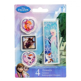 SET GUME DE ȘTERS DISNEY FROZEN 4 PIESE (24 buc.)