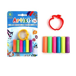 Plastilină 50g + Formă pe card (24 buc.)