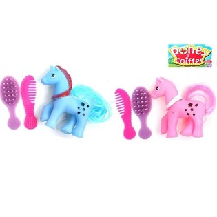MIC PONEY CU PERIE ȘI PIEPTENE (36 buc.)