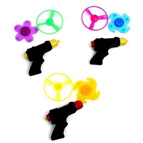 PISTOL CU FARFURII ZBURĂTOARE + TITIREZ (48 buc.)