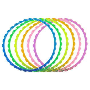 6 Brățări Striate &icirc;n Culori Vii (Set 6 buc.)