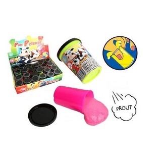 SLIME PUTTY UR&Acirc;T MIROSITOR CULORI NEON &Icirc;N DISPLAY, 70g (24 buc)