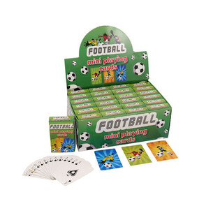 MINI CĂRȚI DE JOC &ndash; MODEL: FOTBAL &Icirc;N DISPLAY (24 buc.)