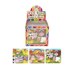 Mini puzzle Animale de la Fermă 13 x 12 cm &eacute;n display (108 buc.)