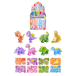 Mini Puzzle 3D Dinozaur &icirc;n Display (144 buc.)
