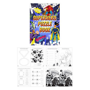 CARTE CU PUZZLE SUPEREROI (48 buc)