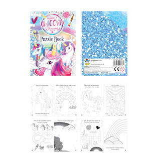 CARTE DE PUZZLE CU UNICORNI (48 buc.)