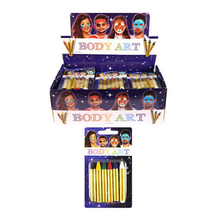 SET MACHIAJ PENTRU COPII, 6 CULORI &Icirc;N DISPLAY (24 buc.)