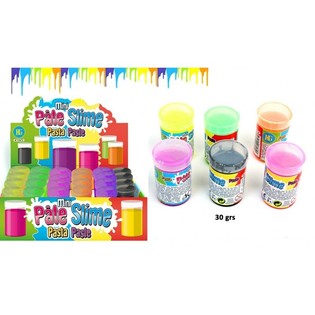 Mini Slime Colorat &icirc;n Butoi (30g) - Display 24 buc.