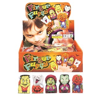 Papuși de deget &icirc;nfricoșătoare de Halloween &icirc;n display (96 buc.)