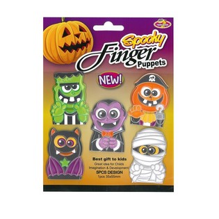 HALLOWEEN SET 5 MARIONETE DE DEGET &Icirc;NFRICOȘĂTOARE (48 buc)