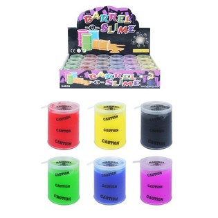 Mini Slime Colorat &icirc;n Butoiaș &icirc;n Display (24 buc.)
