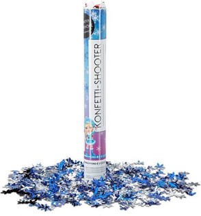 Tun de confetti - Fulg de nea - 40 cm - Tun petrecere (10 buc.)