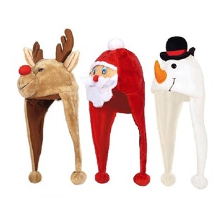 CĂCIULI DE CRĂCIUN DE LUX CU FIGURINE: MOȘ CRĂCIUN, OM DE ZĂPADĂ ȘI REN (24 buc.)