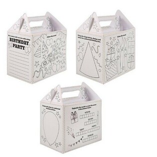 Cutie Meniu &ndash; Happy Birthday &ndash; De Colorat - 14 x 9,5 x 18 cm (24 buc.)