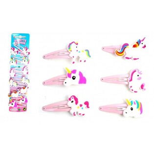 Clame de păr Unicorn pentru copii (12 buc.)