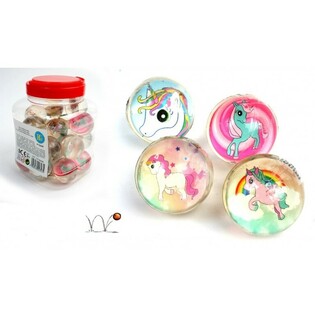 Mingi Ricoșante UNICORN, 4,3 cm, &icirc;n Borcan (24 buc.)