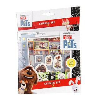 Set de stickere SECRET LIFE OF PETS 52 piese (12 buc.)