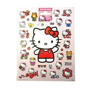 Planșe Mari cu Autocolante Hello Kitty, 20x16 cm (10 buc.)