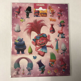 FOI MARI DE AUTOCOLANTE TROLLS, 20x16 cm (10 buc.)
