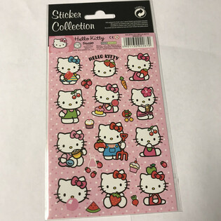 AUTOCOLANTE: HELLO KITTY, Dim. 20 x 10 cm (10 buc.)