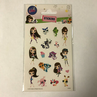 FOLIE ABȚIBILDURI: LITTLE PETSHOP, Dim. 16 x 9 cm (10 buc.)