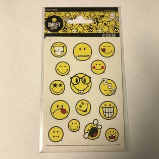 FOAIE CU STICKERE: SMILEY&rsquo;S, 16 x 9 cm (10 buc.)