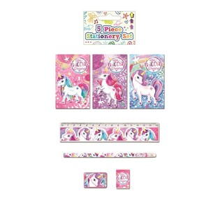 Set de scris unicorn din 5 piese (24 buc.)